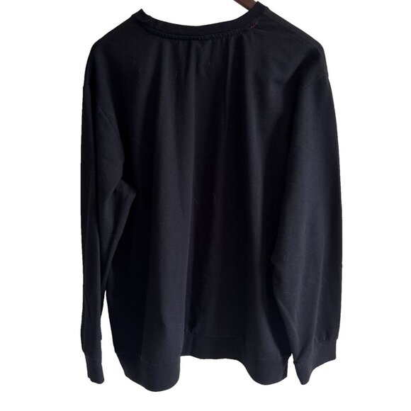 Marvel Spiderman sweatshirt, mens XL,‎ black red velvet, crew neck, peter parker - Picture 3 of 10